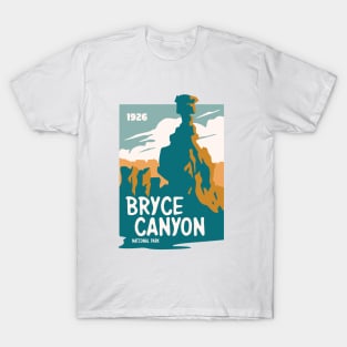 Utah Bryce Canyon National Park Retro Vintage Design T-Shirt